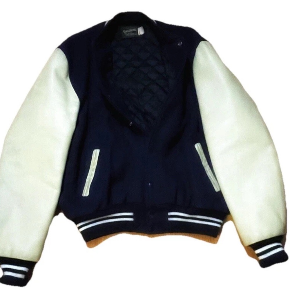 Vintage Timberline Wool and Leather Varsity Coat. Men’s XXL